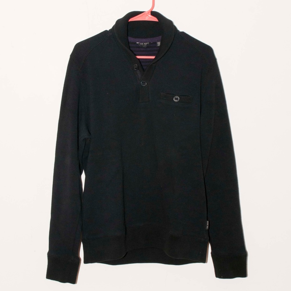 Ted Baker Quarter Button Up Pullover